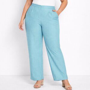 Sag Harbor 100% Silk Textured Light Blue 18 Dress Pants